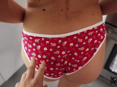 Peter pounded MacKenzie Mace in the kitchen