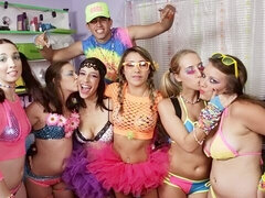 Vingeren, Zoenen, Ondergoed, Kut duiken, Mager, Strippen, Tiener, Tieten likken