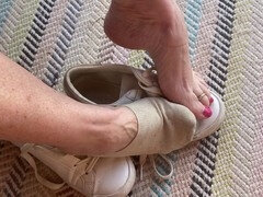 Amateur, Británico, Pies, Casero, Lencería, Mamá, Calcetines, Medias largas