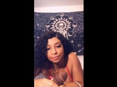 Sexy lightskin German babe Violetsapples sucks big black cock deepthroat