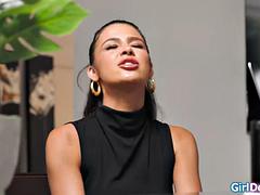 Lécher le cul, Sucer une bite, Fille latino, Lesbienne, Léchez, Masturbation