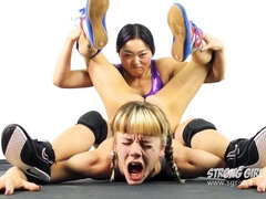 Blondine, Katte slåskamp, Janpansk, Lingerie, Herskerinde, Spandex, Wrestling