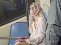 Creepy guy gets grabby with women on the bus for some public action!