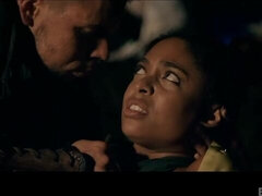 Kont, Pijpbeurt, Bruinharig, Zwart, Natuurlijke tieten, Mager, Tiener, Tieten likken