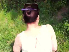 デカチン, デカパイ, 茶髪の, 汚れた　, フェティッシュ, アウトドア, 公共, 剃毛