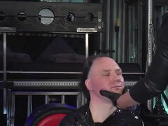 Sadomasochismus, Weibliche domination, Deutsch, Leder, Sklave, Hintern versohlen