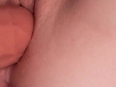 Naughty Blonde Fucks Herself with a Dildo in Intense Close-up