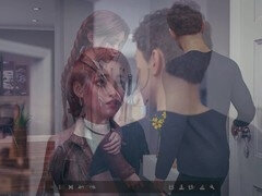 Busty mom in a visual novel adventure