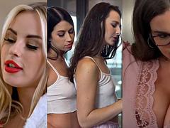 Veľké kozy, Kuřba, Brunetka, Striekanie semena, Honění, Masturbácia, Sprcha, Kozičky