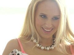 Buxom blonde lady is getting fucked balls deep