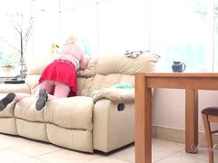 Horny Hairy GILF Claire Knight Solo Masturbation While Cleaning House