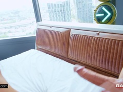 黒人, 茶髪の, イく瞬間, 顔射, 異人種間