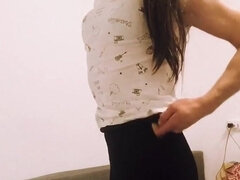 In den arsch, Crossdresser, Selbstgemacht, Masturbation, Solo