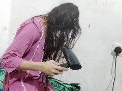 18, 양성적인, 대학교, 핑거링, 집에서 만든, 인도인, 조그마한, 보지