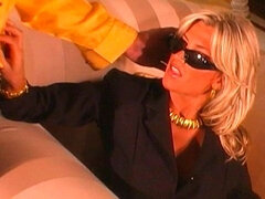 フェラチオ, ドレス, 手コキする, なめる, 淫乱熟女, ストッキング, オッパイの, ヴィンテージ