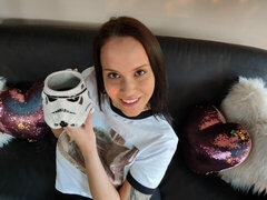 アナル, デカパイ, フェラチオ, 茶髪の, バック, 淫乱熟女, オマンコ, パイ刷り