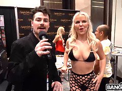 Pornstars Blake Blossom, Valerica Steele, Brenna Mckenna & more get down and dirty with Logan Xander at The 2023 AVN