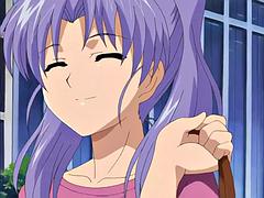 Cute girlfriend teased with feet in cafe