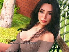 Playing a naughty PC porn game while being a dik