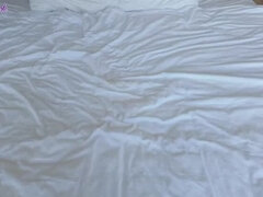 アメリカ人, カップル, チン, 家族, ホテル, マッサージ, サテン, 息子