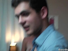 Velké kozy, Brunetka, Vysokoškolačka, Pár, Kolej, Na obličej, Vlasaté, Teenka