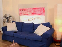 Hot young girlfriend Eufrat - Big natural tits in solo pussy fingering action