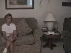 Thick blond takes care of husbands debt