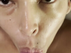 Amatőr, Szépség, Cumizás, Pár, Ondó fröcskölés, Latin lány, Filigrán alkatú, Nézőpont