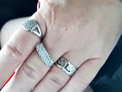 Auto, Sperma shot, Handbeurt, Prostituee, Openbaar