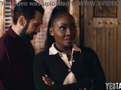 큰 가슴, 흑갈색 머리, 음경, 에보니, Hd, 거대한, 밀프, 셀카