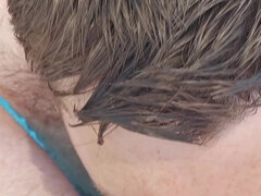 Daddy Cums in Boys Mouth in the Swimming Pool