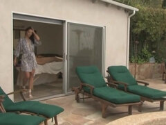 Threesome with gorgeous brunette model - cum on pussy & cum in mouth