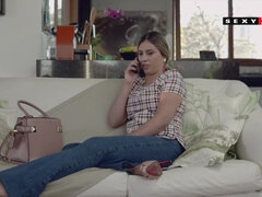 Tyłek, Duży tyłek, Blondynka, Obciąganie, Cycata, Kutas, Cipka, Cycki