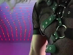 素人, フェラチオ, カップル, 爸, 服従, レザー