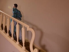 アナル, デカチン, デカパイ, 茶髪の, ダブル開発, Hd, ストッキング, 三人