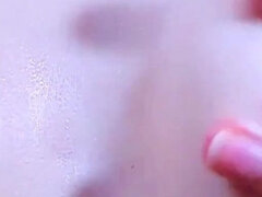 Lotion on Tits Extreme Close-up