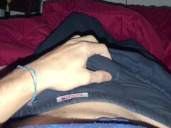 デカチン, イく瞬間, 手コキする, オナニー, 一人, ティーン