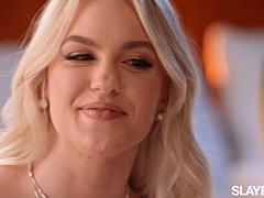 Blondynka, Hd, Lesbijka, Bielizna, Strapon, Zabawki