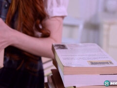 Redhead schoolgirl dolly little masturbates in uniform