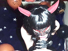 Heloween sex, real sex, doggie-style