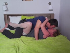 Horny housewife doing her toyboy