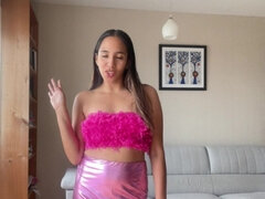 Amateur, Femme dominatrice, Humiliation, Fille latino, Vierge