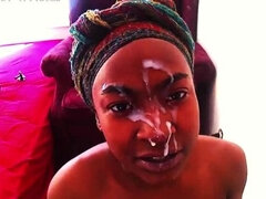 모음집, 사정 샷, 깊은목구멍, 음경, 에보니, 얼굴에, 청소년, 젖가슴