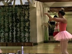 Sexy ballerinas get perverted in the dance studio
