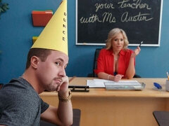 デカ尻, デカチン, デカパイ, ブロンド, フェラチオ, バック, 淫乱熟女