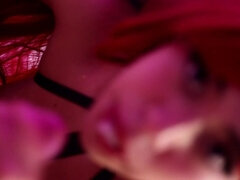 Amatorka, Obciąganie, Para, Dildo, Latynoska, Pirsing, Rudowłosa