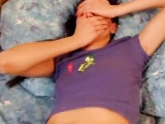 아마추어, 큰 음경, 오랄섹스, 흑갈색 머리, 도기스타일, 조그마한, 보지, 청소년