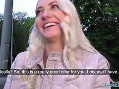 Leie, Blondine, Tschechisch, Schwanz, Hardcore, Orgasmus, Pov, Öffentlich
