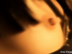 Uroczy, Wsapaniały, Niemowlę, Brunetka, Hd, Delikatny, Solo, Flirt