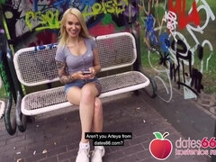 18, Blondin, Tysk, Hardcore, Hd, Utomhus, Offentlig, Verklighet